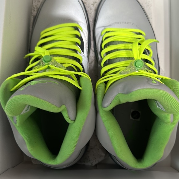 Jordan 5 green bean used size 13 - Picture 5 of 8